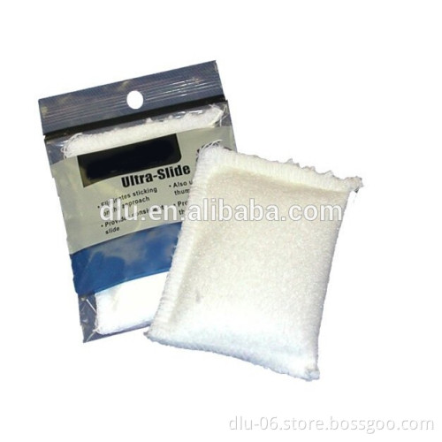 Ultra Slide Powder Eliminates sticking approaches. Tap Ultra slide on the bottom of the sliding sole